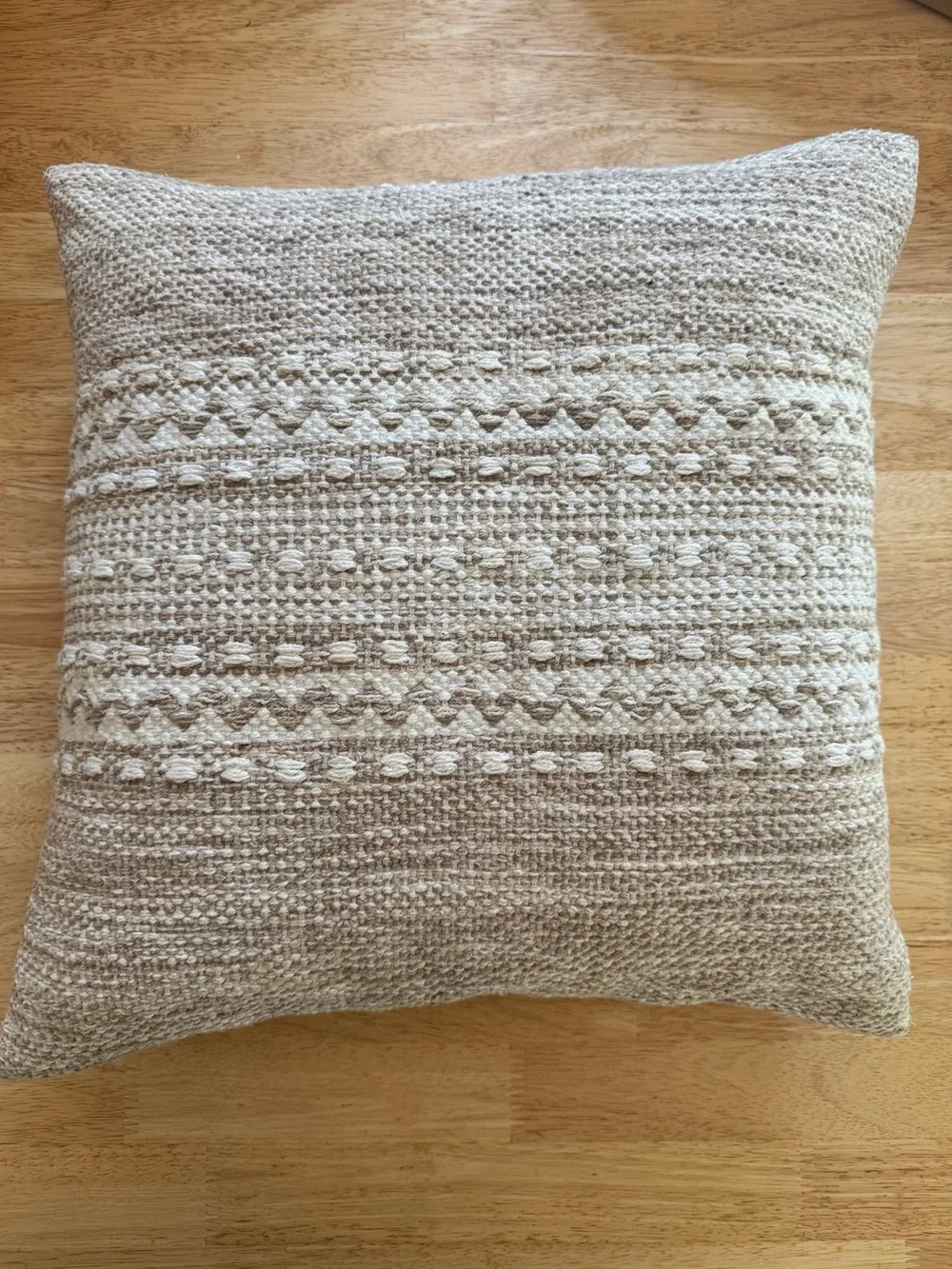 Woven Textured Accent Pillow Cases - Natural Tan